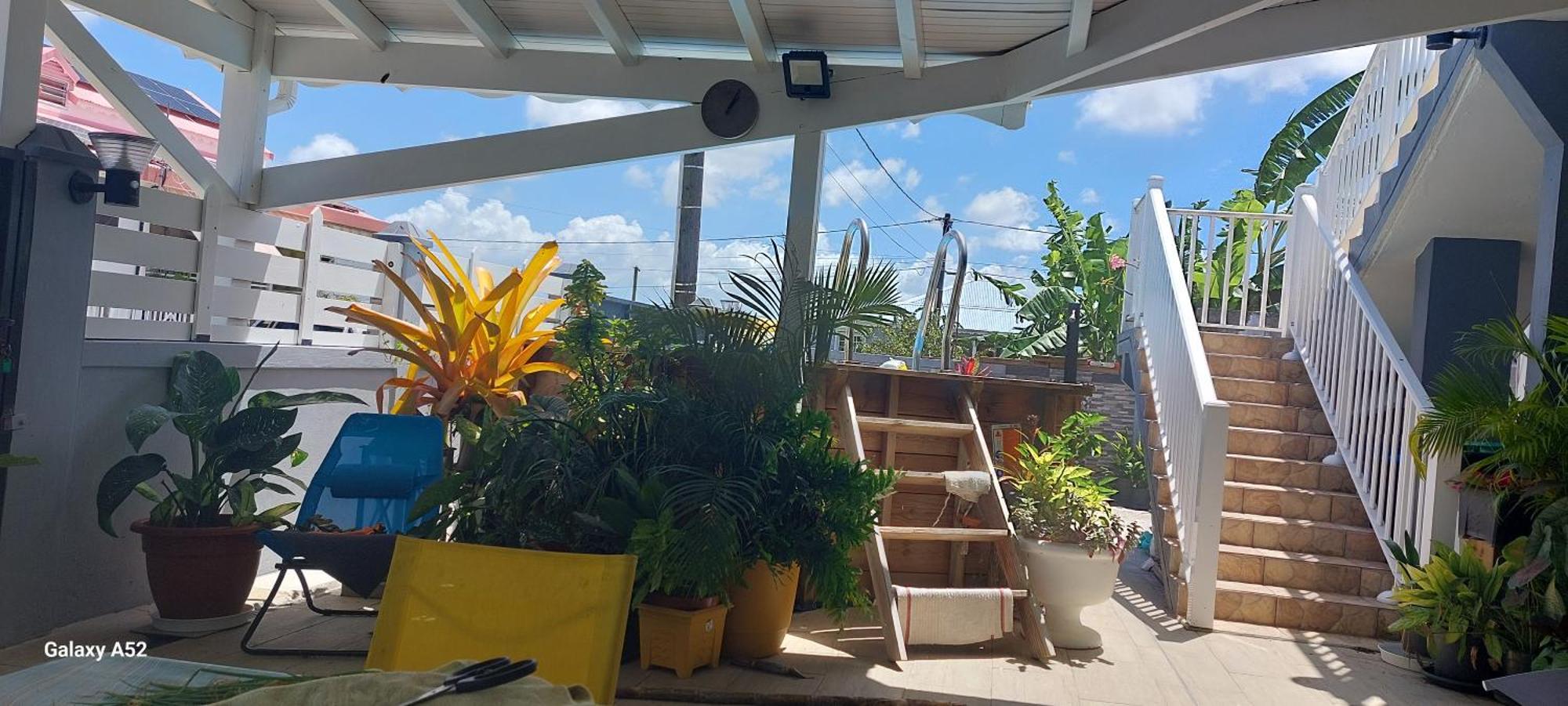 Haut De Villa Agreable Et Paisible Climatise, Wifi Anse-Bertrand Exterior photo